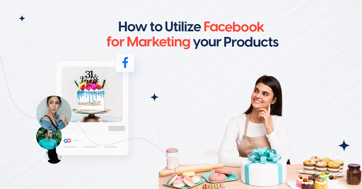 A girl use her facebook account for better customer reach