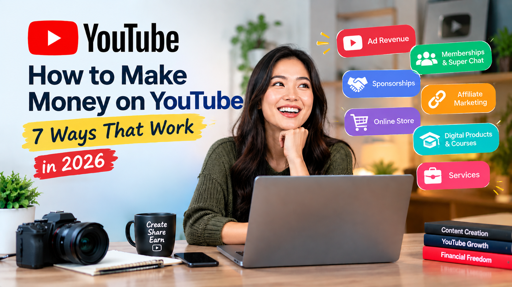 How to make money on YouTube through ads, sponsorships and online products